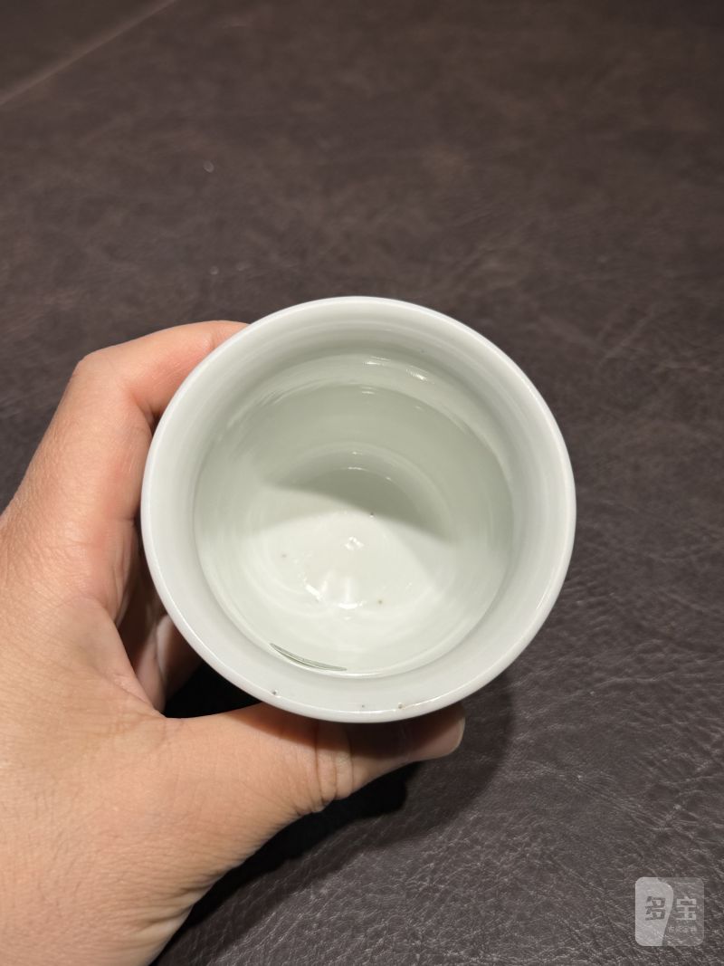 清雍正 青花双龙赶珠纹铃铛杯 - 图24